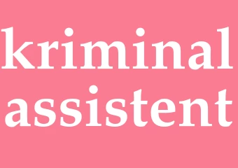 Synonym kriminalassistent