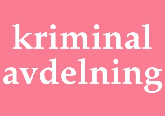 Synonym kriminalavdelning