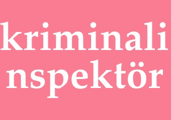 Synonym kriminalinspektör