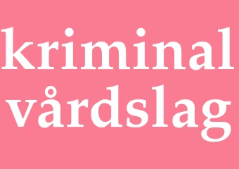 Synonym kriminalvårdslag