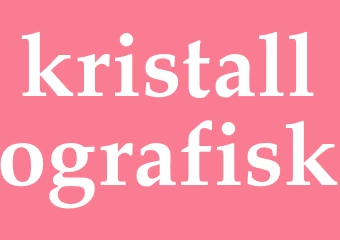 Synonym kristallografisk