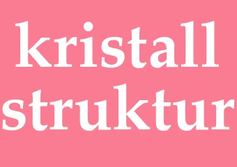 Synonym kristallstruktur