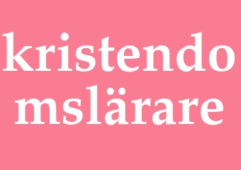 Synonym kristendomslärare