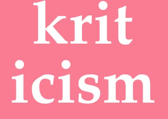 Synonym kriticism