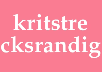 Synonym kritstrecksrandig