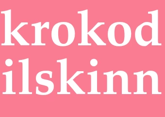 Synonym krokodilskinn