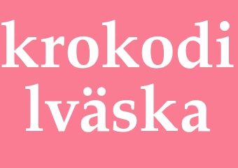 Synonym krokodilväska
