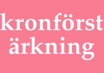Synonym kronförstärkning