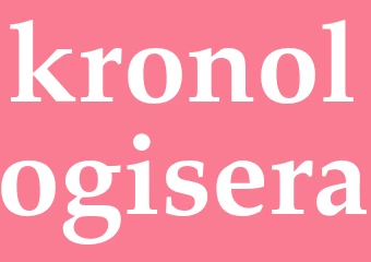 Synonym kronologisera