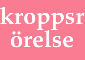 Synonym kroppsrörelse
