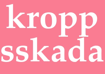 Synonym kroppsskada