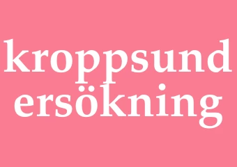 Synonym kroppsundersökning