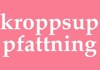 Synonym kroppsuppfattning