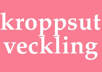 Synonym kroppsutveckling