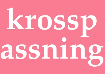 Synonym krosspassning