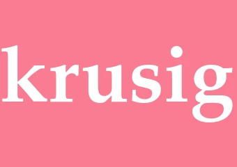 Synonym krusig