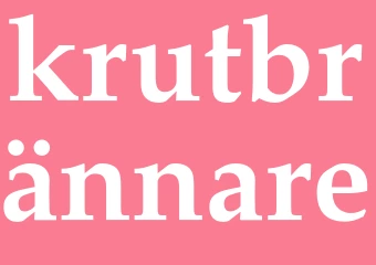 Synonym krutbrännare