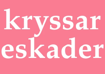 Synonym kryssareskader