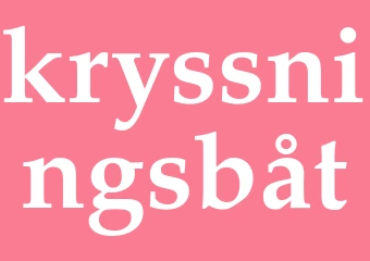 Synonym kryssningsbåt