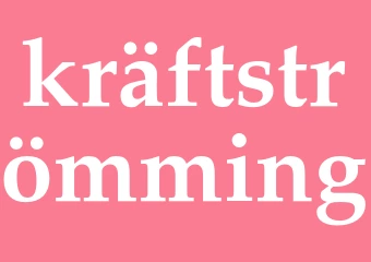 Synonym kräftströmming