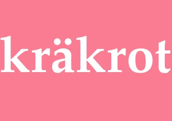 Synonym kräkrot
