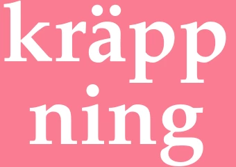 Synonym kräppning