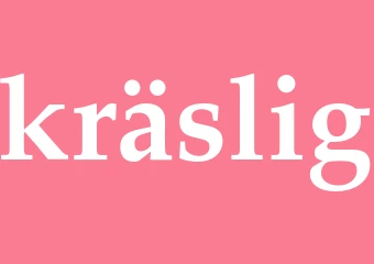 Synonym kräslig