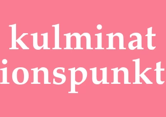 Synonym kulminationspunkt