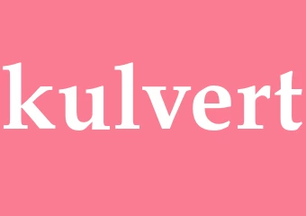 Synonym kulvert