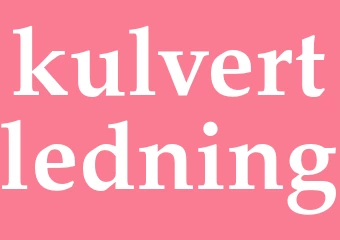 Synonym kulvertledning