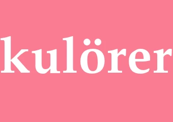Synonym kulörer