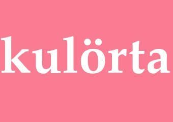 Synonym kulörta