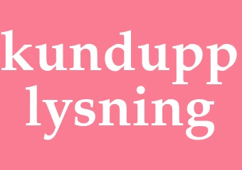 Synonym kundupplysning