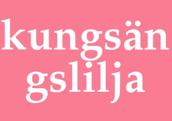 Synonym kungsängslilja