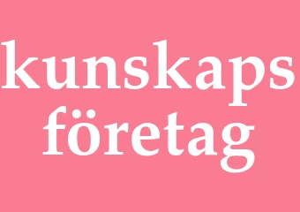 Synonym kunskapsföretag