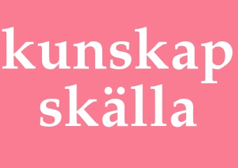 Synonym kunskapskälla