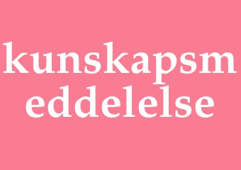 Synonym kunskapsmeddelelse
