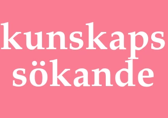 Synonym kunskapssökande