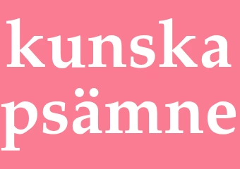 Synonym kunskapsämne