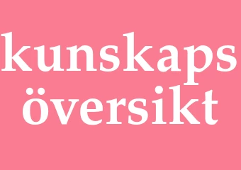 Synonym kunskapsöversikt
