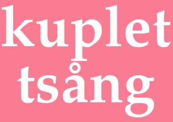 Synonym kuplettsång