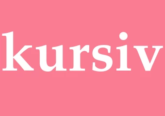 Synonym kursiv