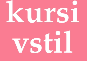 Synonym kursivstil