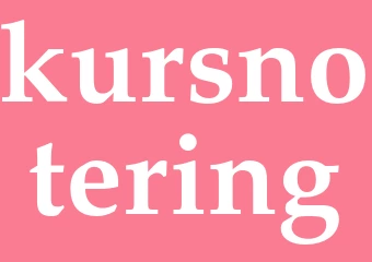 Synonym kursnotering