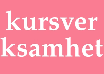 Synonym kursverksamhet