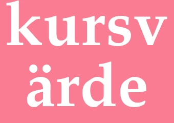 Synonym kursvärde