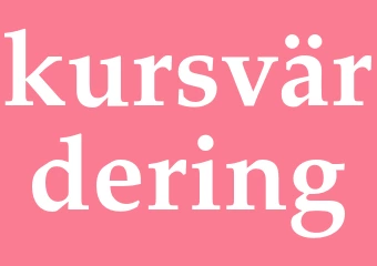 Synonym kursvärdering