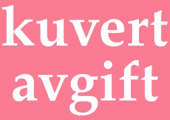 Synonym kuvertavgift