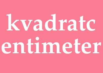 Synonym kvadratcentimeter