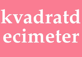 Synonym kvadratdecimeter